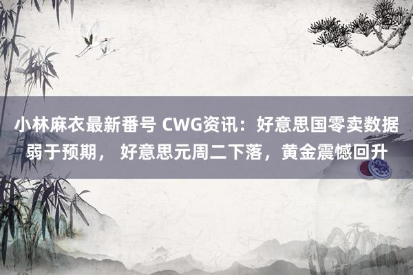 小林麻衣最新番号 CWG资讯：好意思国零卖数据弱于预期， 好意思元周二下落，黄金震憾回升