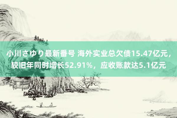 小川さゆり最新番号 海外实业总欠债15.47亿元，较旧年同时增长52.91%，应收账款达5.1亿元