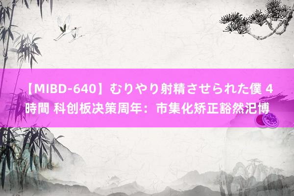 【MIBD-640】むりやり射精させられた僕 4時間 科创板决策周年：市集化矫正豁然汜博