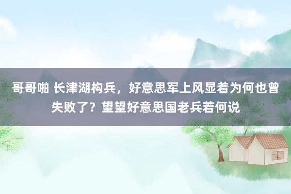 哥哥啪 长津湖构兵，好意思军上风显着为何也曾失败了？望望好意思国老兵若何说