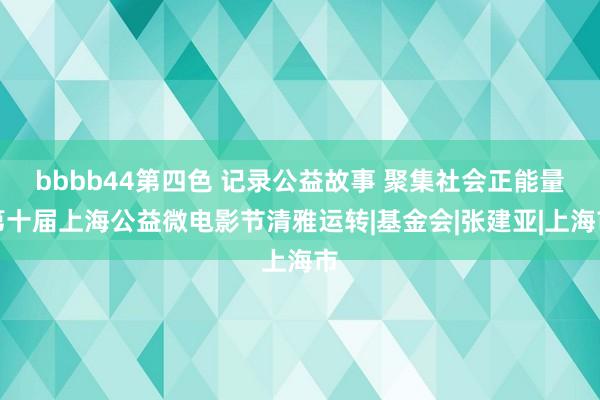 bbbb44第四色 记录公益故事 聚集社会正能量第十届上海公益微电影节清雅运转|基金会|张建亚|上海市